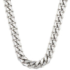 Silver 12mm Solid Cuban Chain 20" 22" 24" - Johnny Dang & Co