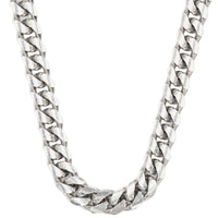 Silver 12mm Solid Cuban Chain 20