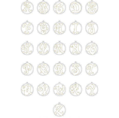 JDSP86035 - CUSTOM SINGLE LETTER A-Z SCRIPT MONOGRAM NECKLACE - Johnny Dang & Co