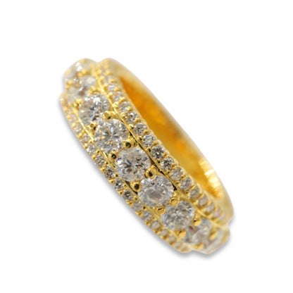 JDTK-Ring1117- Triple Row Diamond Eternity Ring - Johnny Dang & Co
