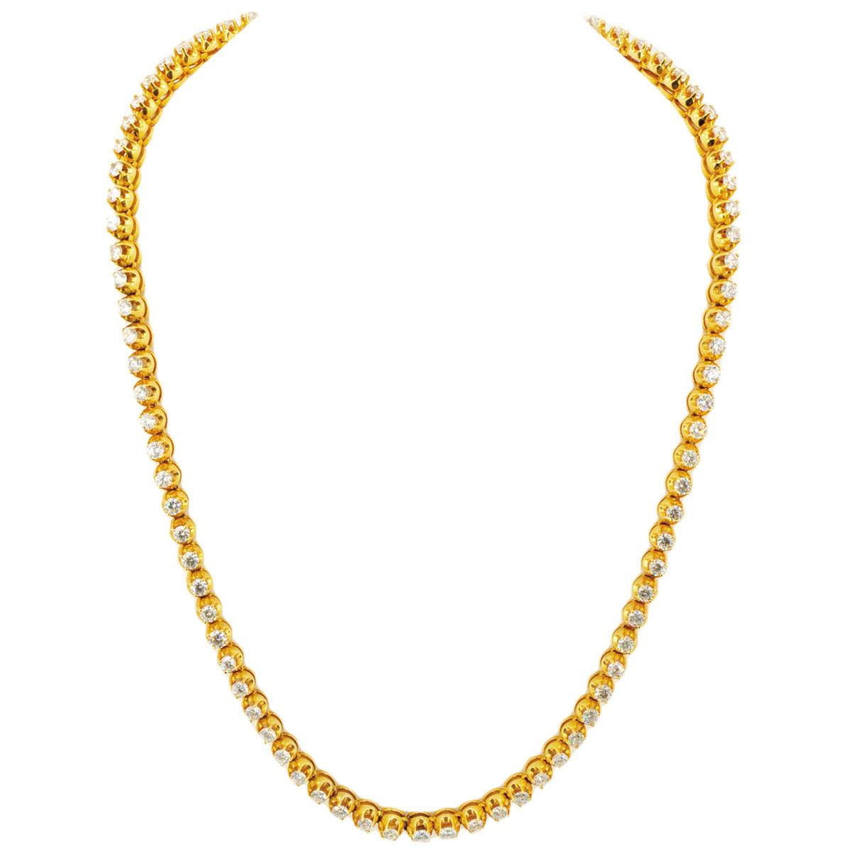 6.4mm 30 Pointer Yellow Tennis Chain - Johnny Dang & Co