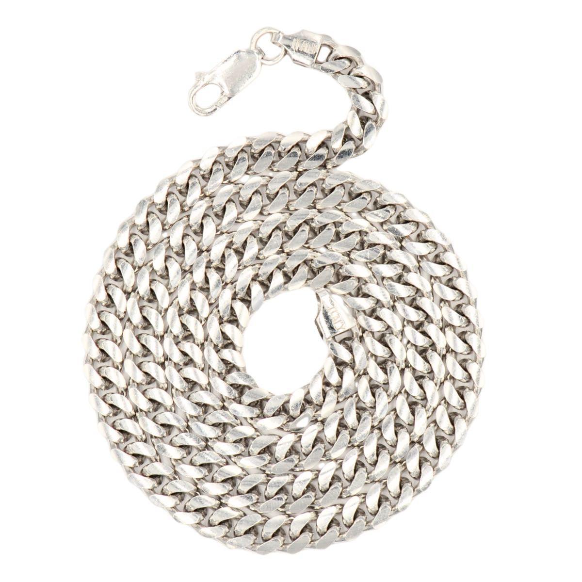 Silver 10mm Solid Cuban Chain 20" 22" 24" - Johnny Dang & Co