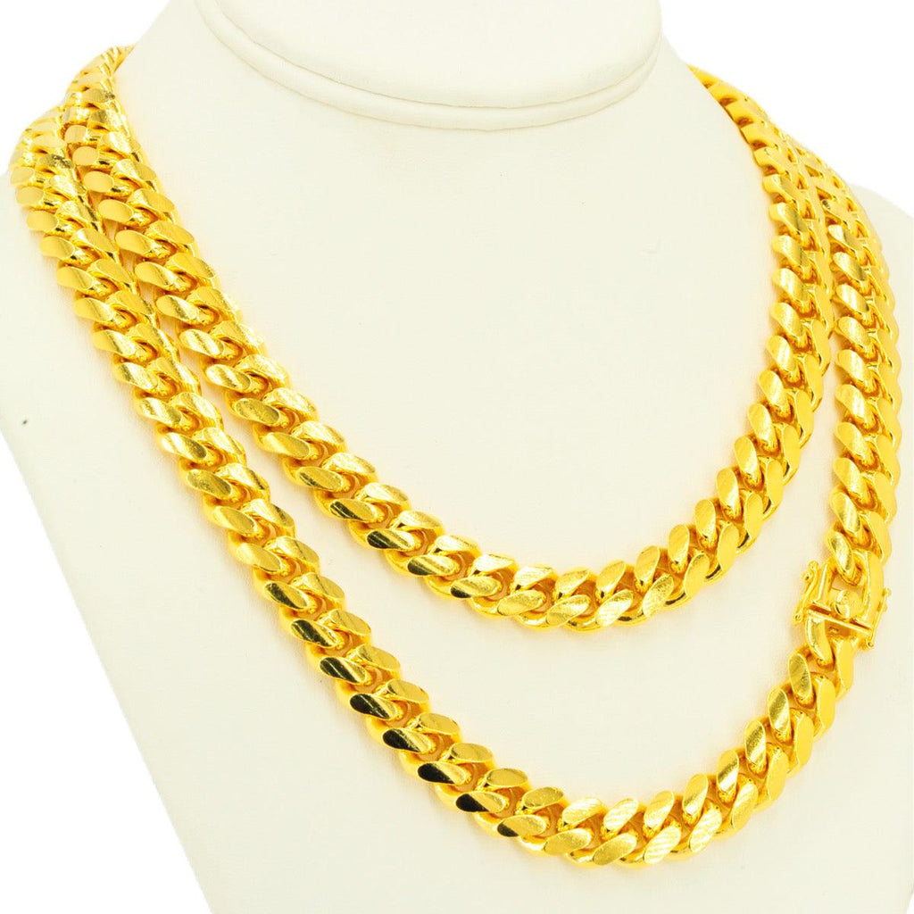 Silver 12mm Solid Cuban Chain 20" 22" 24" - Johnny Dang & Co