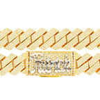 Custom 14k Gold 124.58ctw Diamond Cuban Chain. 33” Length - Johnny Dang & Co