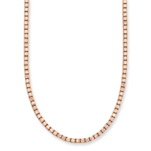 14KR 7.99CTW DIAMOND TENNIS NECKLACE