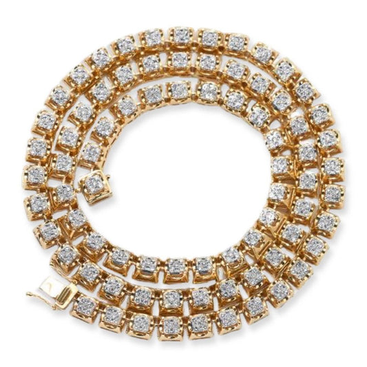 10KY 10.25CTW DIAMOND SQUARE CLUSTER W/SQUARE SETT - Johnny Dang & Co