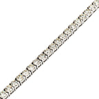 Tennis Chain 10k White Gold 30 pointer Si Diamonds 22inches - Johnny Dang & Co