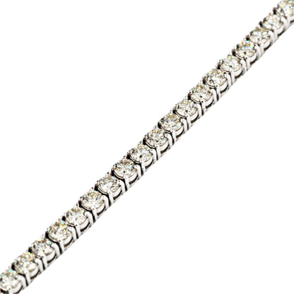 Tennis Chain 10k White Gold 30 pointer Si Diamonds 22inches - Johnny Dang & Co