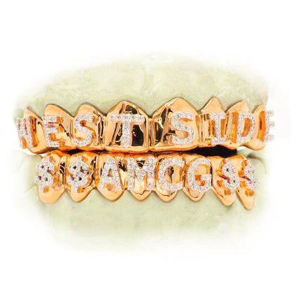 JDTK-1563-2 Custom Diamond Prong Set Grill - Johnny Dang & Co