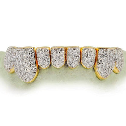 JDTK-S151505A EIGHT 18K INDIVIDUAL DIAMOND TEETH - Johnny Dang & Co