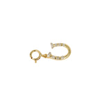 10k Yellow Gold and Diamond 'Lock With Heart Cut Out' Charm - 10038 - Johnny Dang & Co