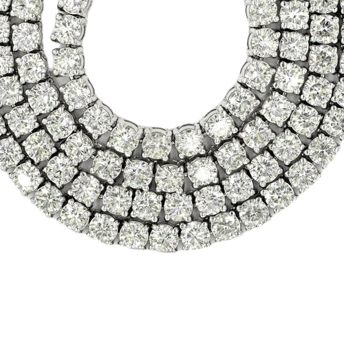 Tennis Chain 10k White Gold 30 pointer Si Diamonds 22inches