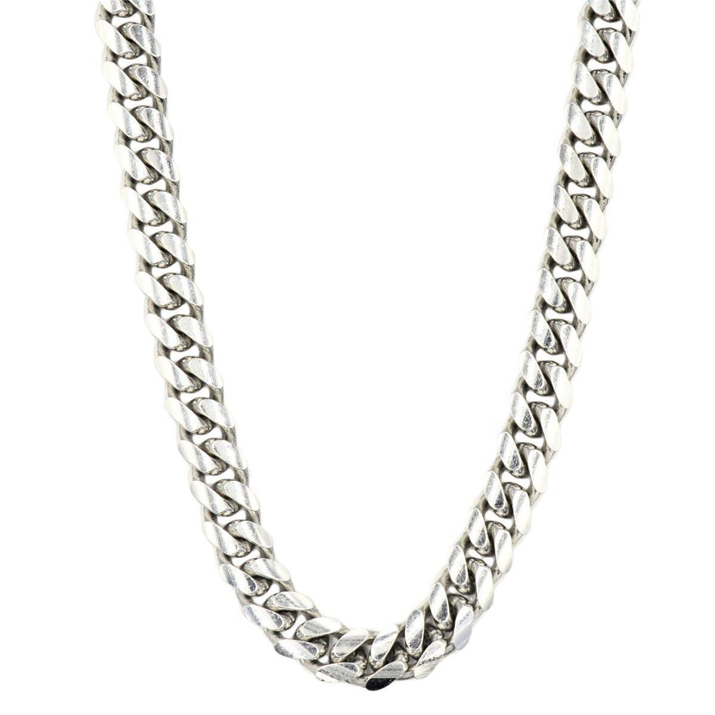 Silver 10mm Solid Cuban Chain 20" 22" 24" - Johnny Dang & Co