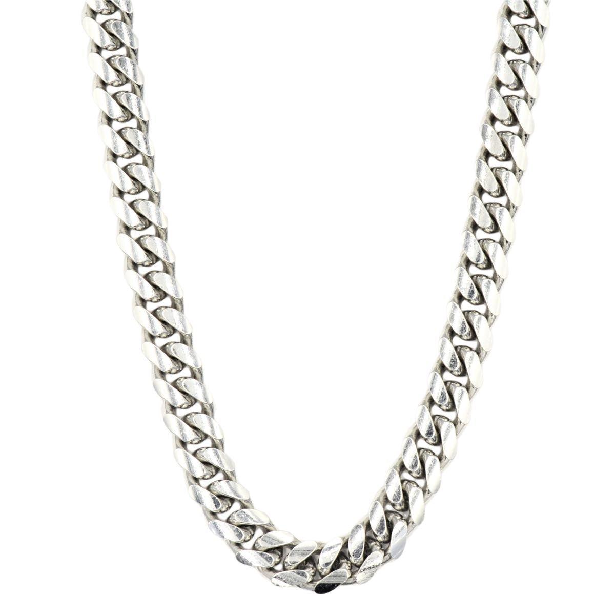 Silver 10mm Solid Cuban Chain 20" 22" 24" - Johnny Dang & Co