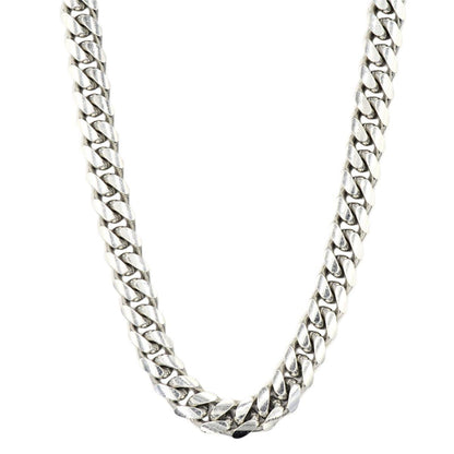 Silver 10mm Solid Cuban Chain 20" 22" 24" - Johnny Dang & Co