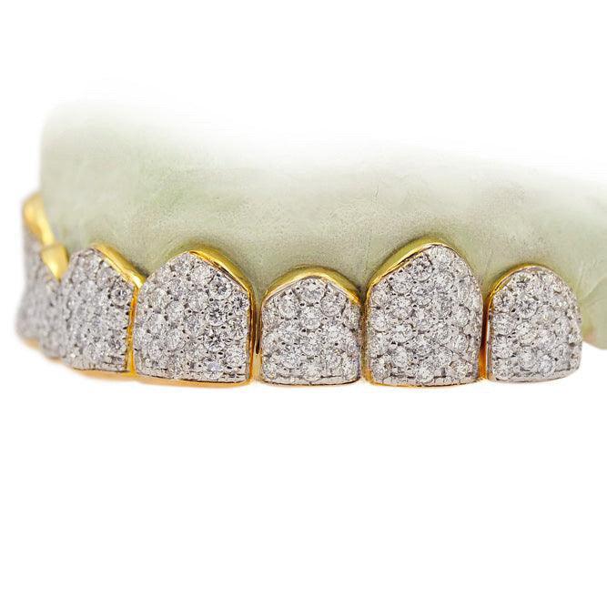 JDTK-S151505A EIGHT 18K INDIVIDUAL DIAMOND TEETH - Johnny Dang & Co