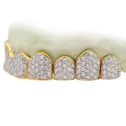 JDTK-S151505A EIGHT 18K INDIVIDUAL DIAMOND TEETH - Johnny Dang & Co