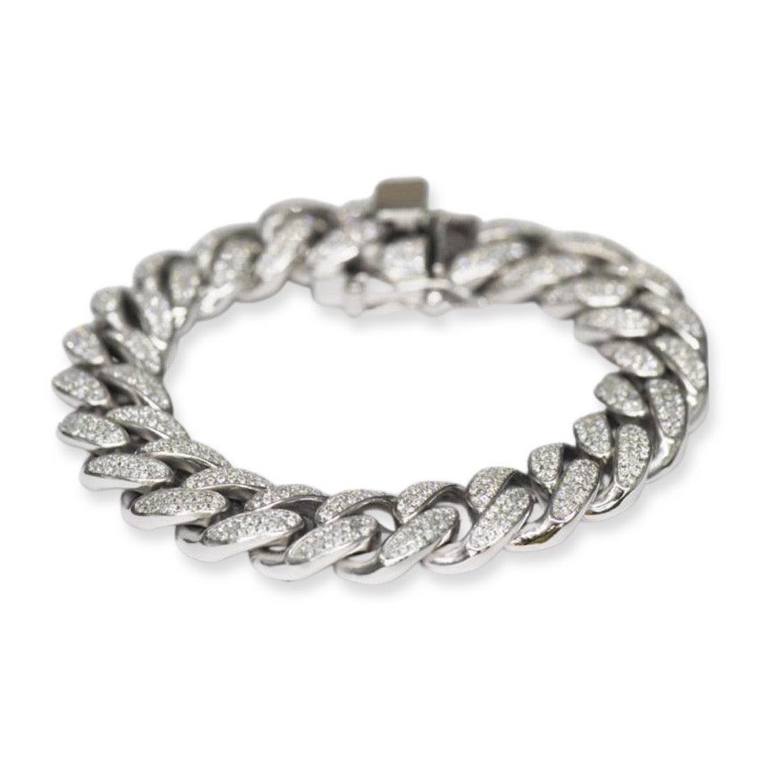 14MM CZ CUBAN LINK BRACELET 7.5 INCHES - Johnny Dang & Co