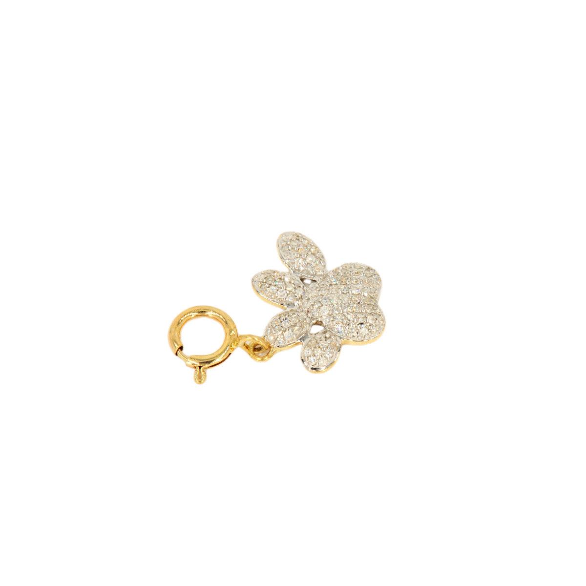 10k Yellow Gold and Diamond '' Charm - 10013 - Johnny Dang & Co