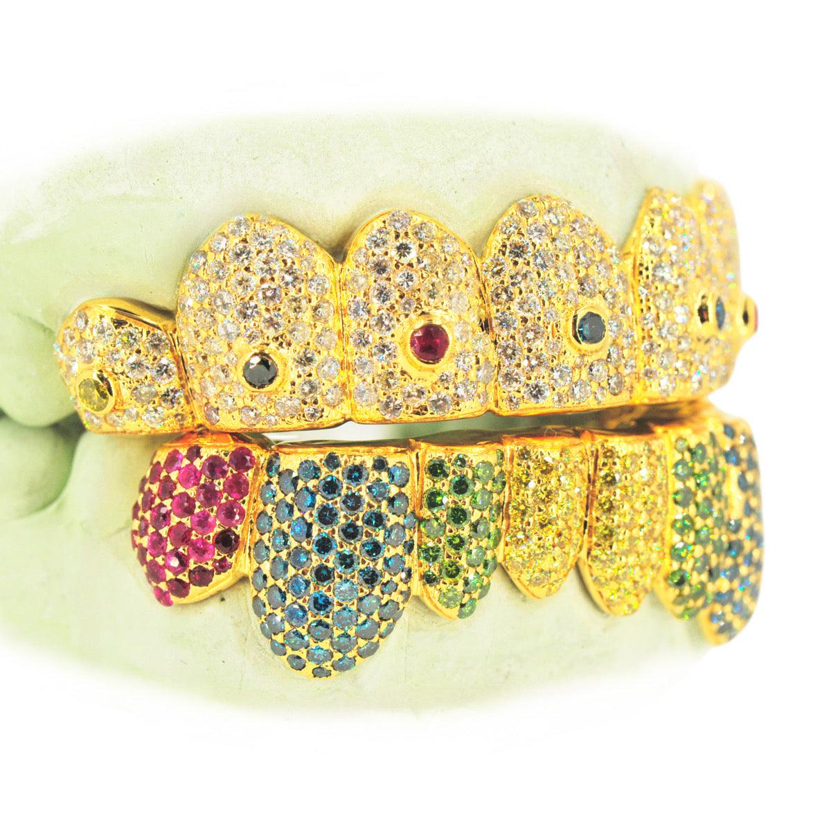 JDTK-G60-2 Ornaments II 16 Teeth Individual Colorful Grill - Johnny Dang & Co