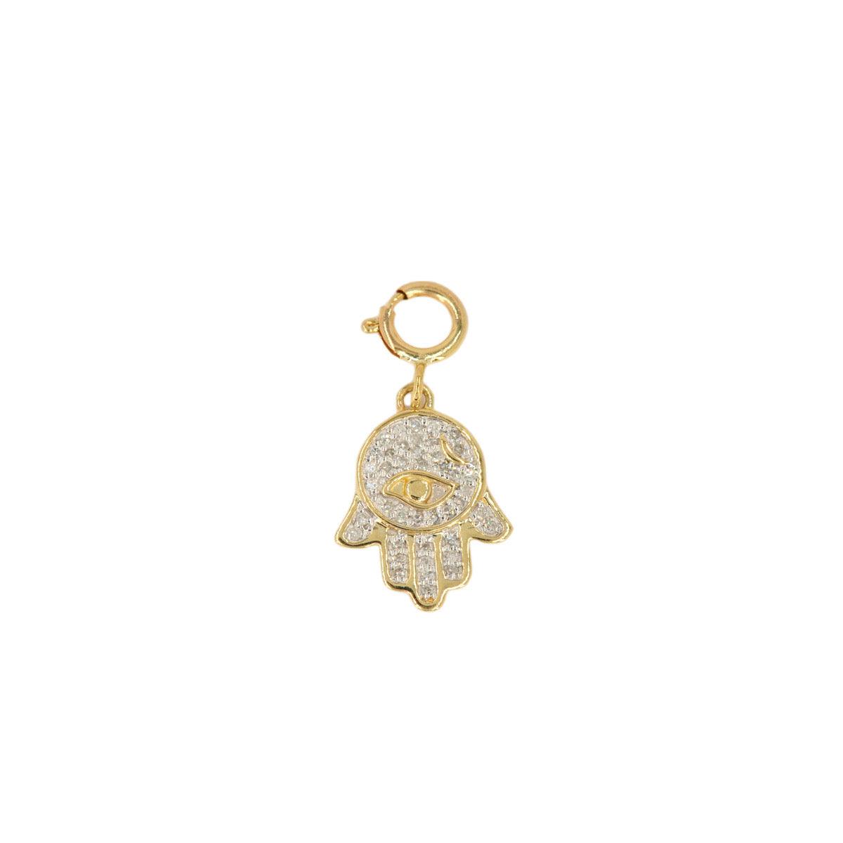 10k Yellow Gold and Diamond '' Charm - 10032 - Johnny Dang & Co