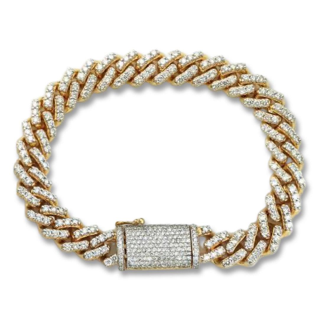 10KY 7.70CTW DIAMOND SQUARE LINK MIAMI CUBAN - Johnny Dang & Co