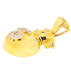 10KY 0.50CTW DIAMOND $ MONEY BAG PENDANT - Johnny Dang & Co