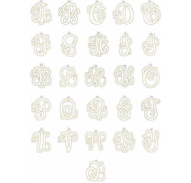 JDSP86029 - SINGLE LETTER SCRIPT MONOGRAM NECKLACE - Johnny Dang & Co