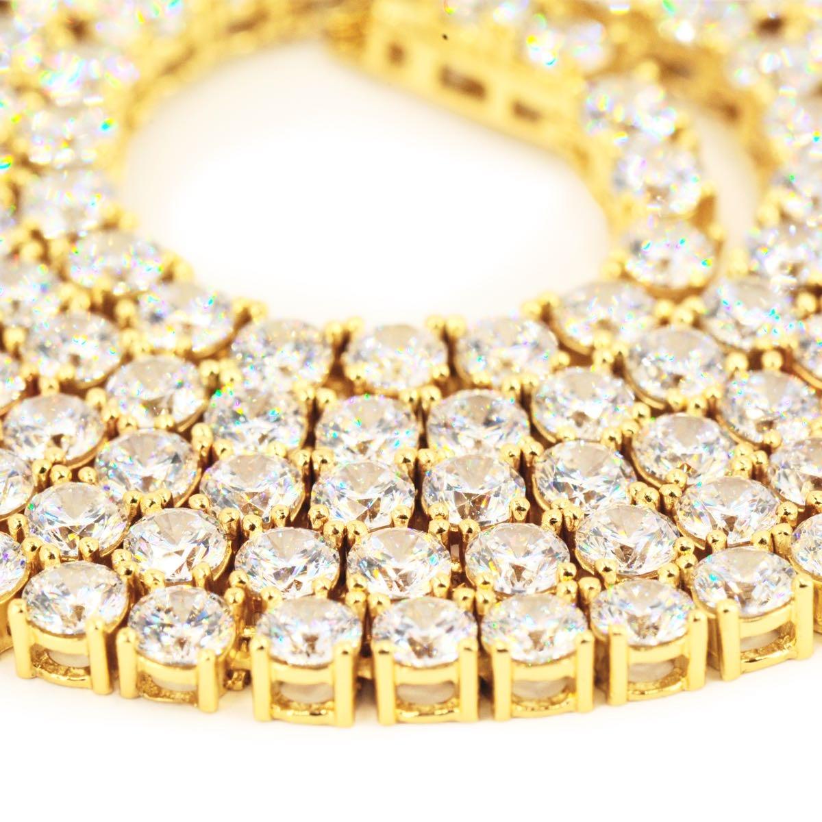 CZ SILVER TENNIS CHOKER 18" - 24" NECKLACE - Johnny Dang & Co