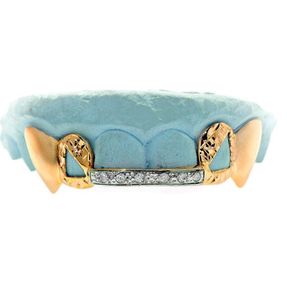 JDTK-G10-VAMP1 - Diamond Bar with Diamond Cut Grillz - Johnny Dang & Co