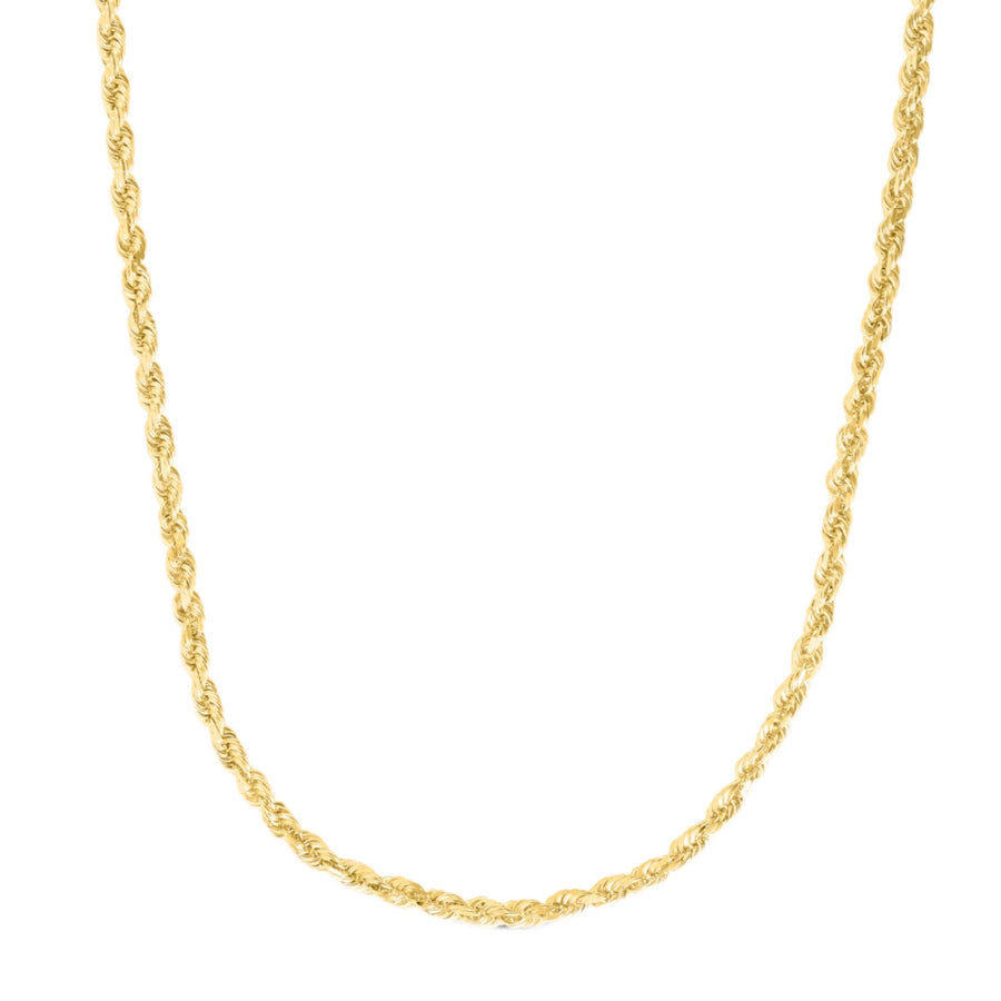 14K Gold 7.0mm Solid Royal Rope Chain