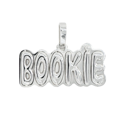 10K White Gold Bookie Pendant w/ JD&CO Stamp - Johnny Dang & Co