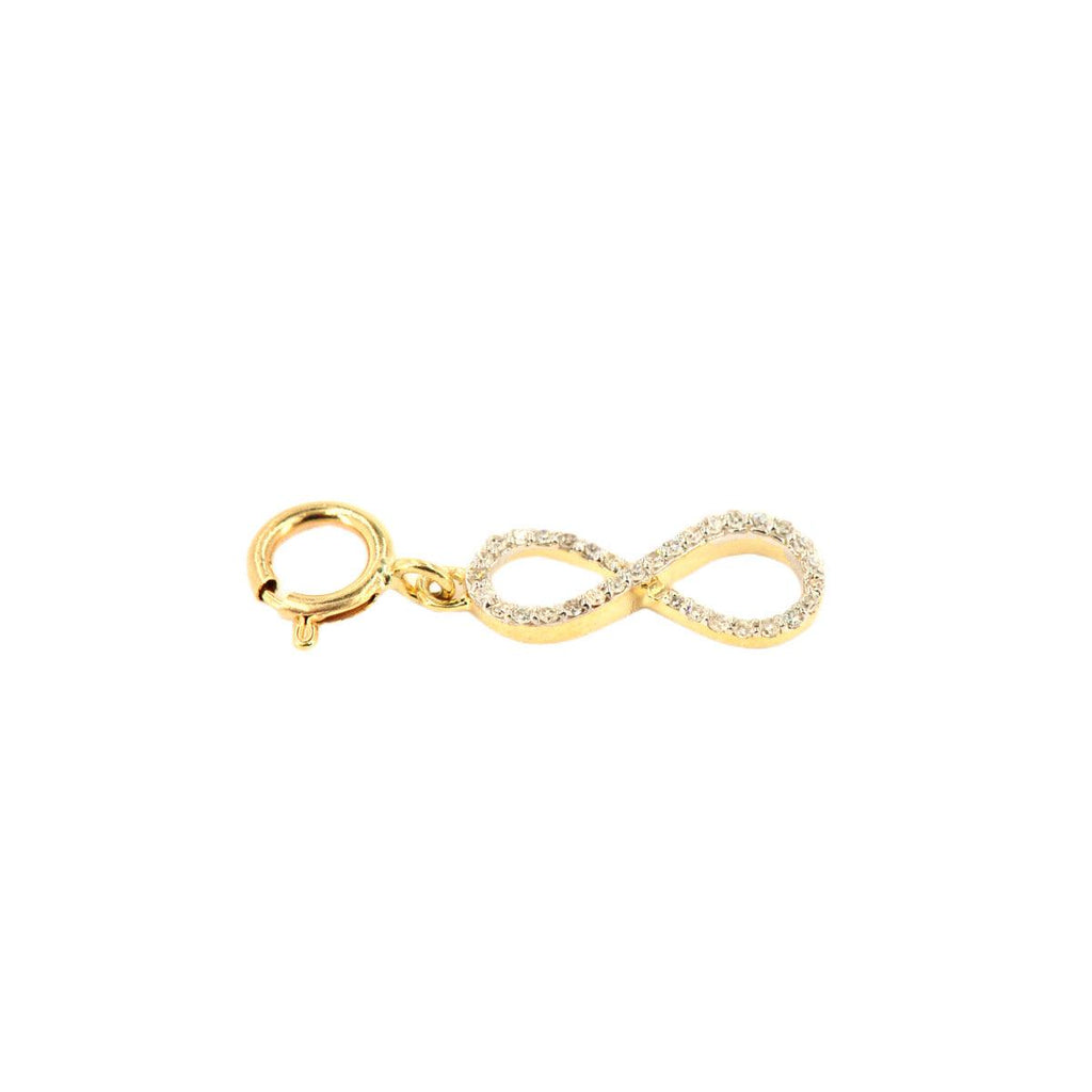 10k Yellow Gold and Diamond 'Infinity' Charm - 10051 - Johnny Dang & Co