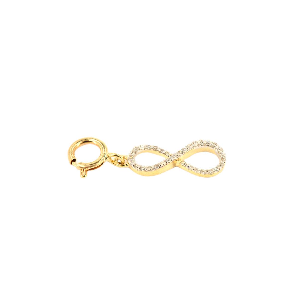10k Yellow Gold and Diamond 'Infinity' Charm - 10051 - Johnny Dang & Co