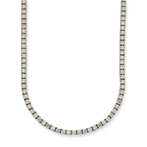 14KW 13.22CTW DIAMOND TENNIS NECKLACE