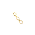 10k Yellow Gold and Diamond 'Infinity' Charm - 10051 - Johnny Dang & Co