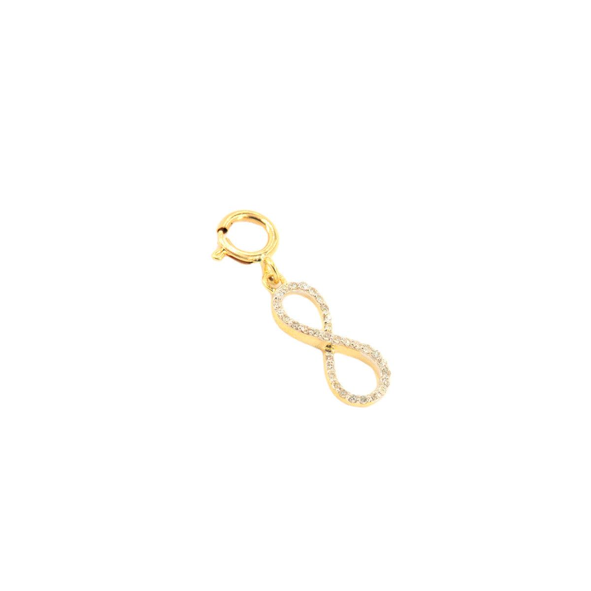 10k Yellow Gold and Diamond 'Infinity' Charm - 10051 - Johnny Dang & Co