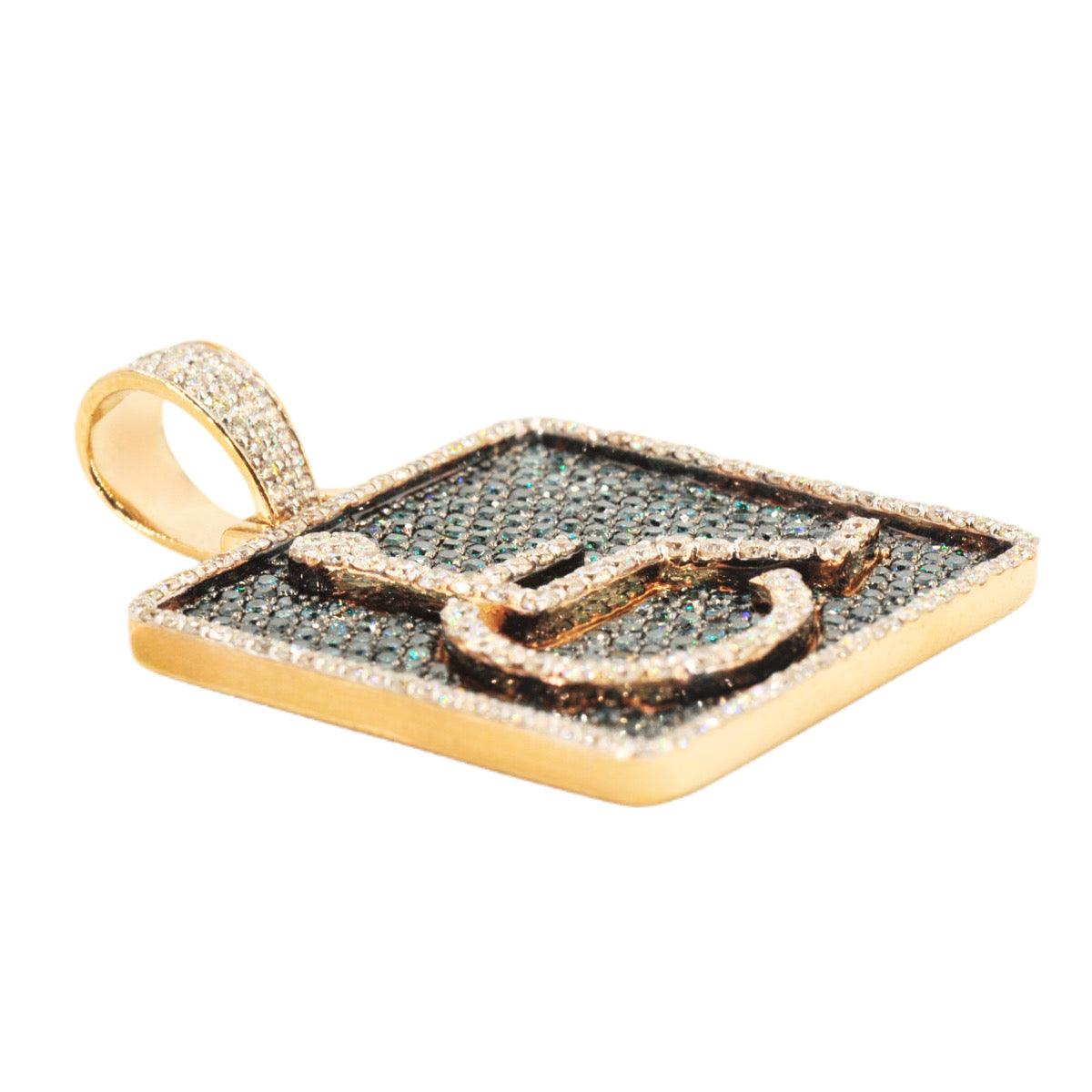 10KY 3.60CTW BLUE AND WHITE DIAMOND HANDICAP - Johnny Dang & Co