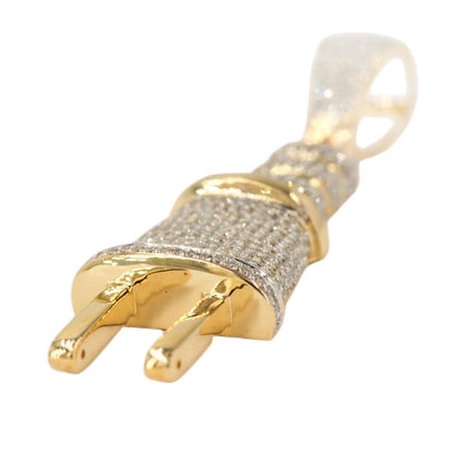 10KY 0.80CTW DIAMOND PLUG PENDANT SC4959Y - Johnny Dang & Co