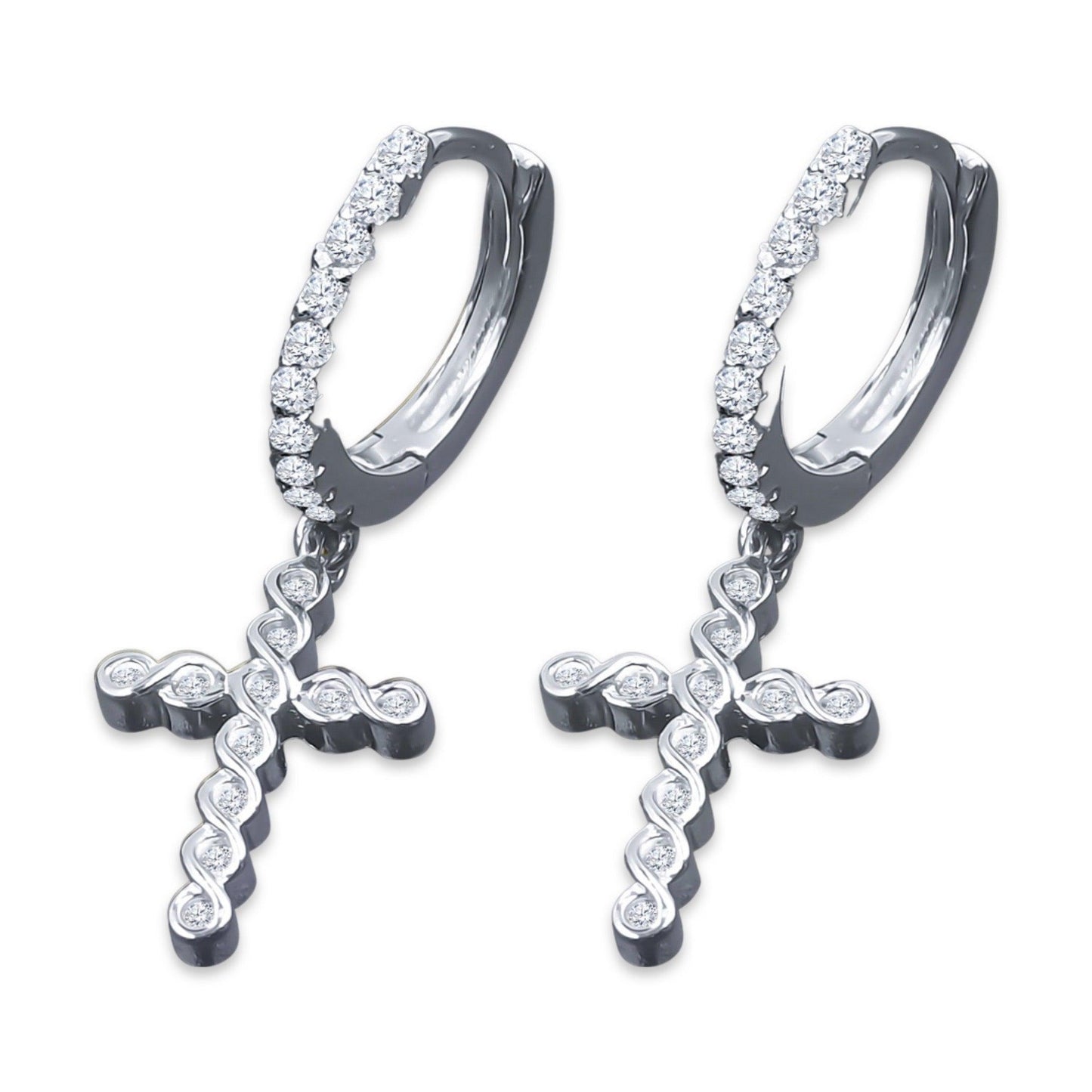 DOMINIQUE SILVER EARRINGS | BMW9214491 - Johnny Dang & Co