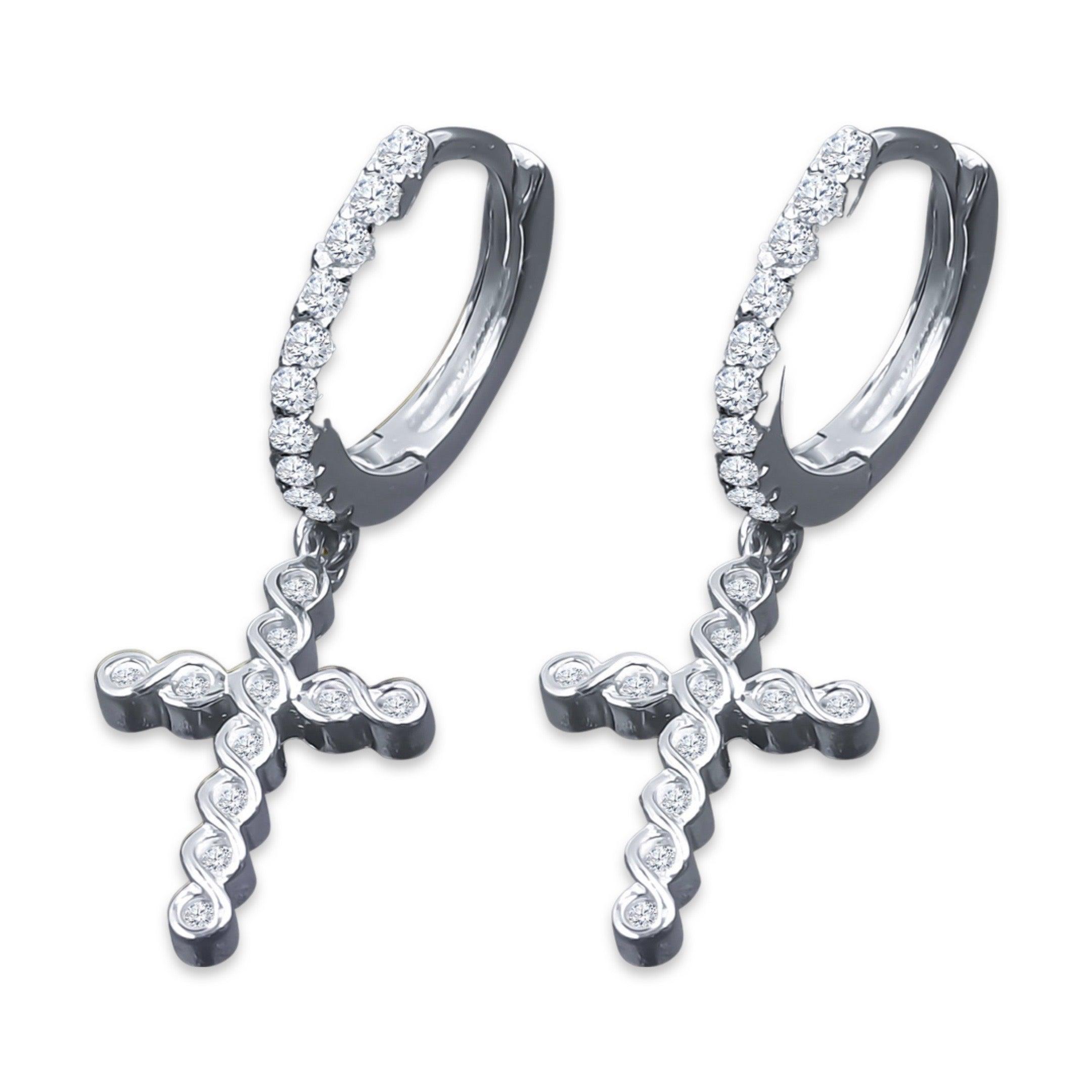 DOMINIQUE SILVER EARRINGS | BMW9214491 - Johnny Dang & Co