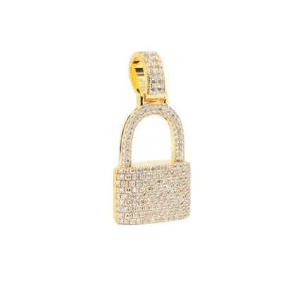 14KY 1.60CTW DIAMOND PADLOCK PENDANT - Johnny Dang & Co