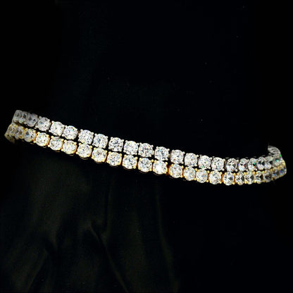 CZ SILVER TENNIS BRACELET 8" - 8.5" - Johnny Dang & Co
