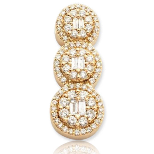 14KY 0.55CTW ROUND DIAMOND CIRCLE CLUSTER - Johnny Dang & Co