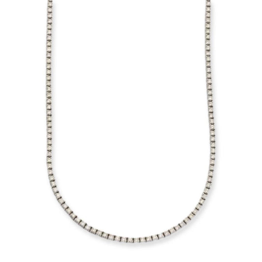 14KW 5.05CTW DIAMOND TENNIS NECKLACE - Johnny Dang & Co