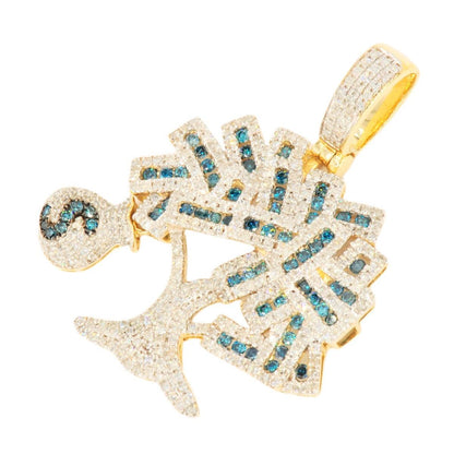 10KY 1.85CTW GREEN AND WHITE DIAMOND 'MONEY TREE' - Johnny Dang & Co