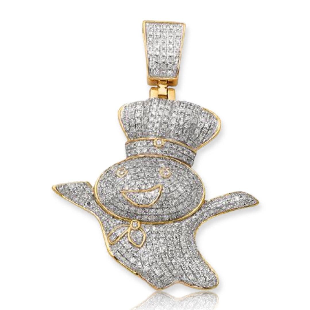 10KY 1.25CTW DIAMOND "DOUGH BOY" PENDANT - Johnny Dang & Co
