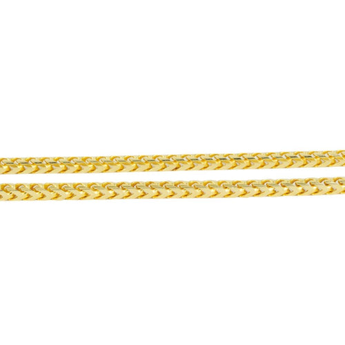 10K Gold 1.8mm Diamond Cut Solid Franco Chain - Johnny Dang & Co