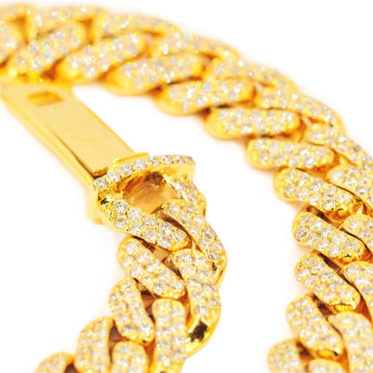 10KY 6.10CTW DIAMOND MIAMI CUBAN BRACELET - Johnny Dang & Co