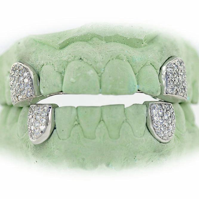 JDTK-C-109 HAND PRONG SET DIAMOND CANINE TEETH - Johnny Dang & Co